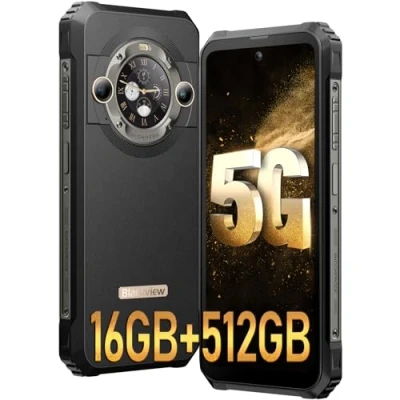 Afbeelding van Blackview BL9000 Onbreekbare Mobiele Telefoon 5G Dual Display 24 GB + 512 GB, Dimensity 8020/GPU 9 Core, 6,78 inch FHD+/120Hz, 50MP 50MP, 8800mAh/120W, Android13 Gaming Smartphone, WIFI 6/GPS
