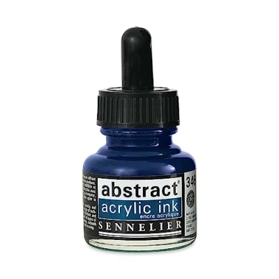 Afbeelding van acrylverf, in fles, Chinablauw, Sennelier