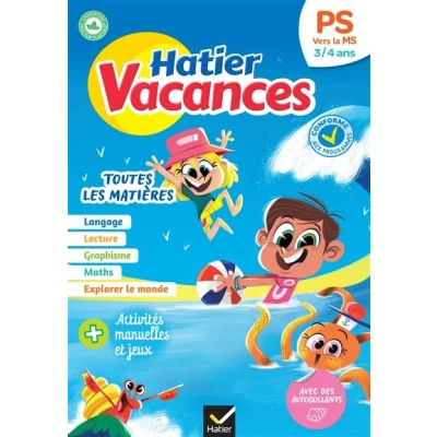Image de Hatier vacances Cahier de 2025 la PS vers MS 3/4 ans
