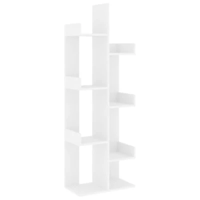 Afbeelding van vidaXL Boekenkast, wit, 48 x 25,5 140 cm, bewerkt hout