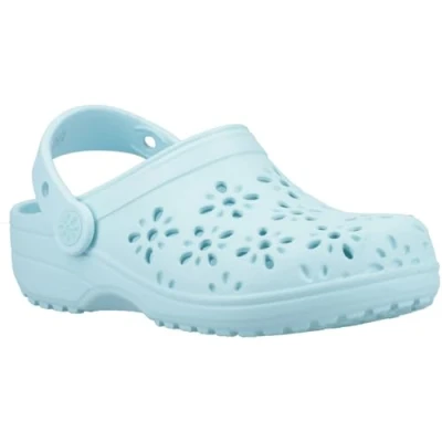 Afbeelding van Crocs Classic Floral Cut Out Clog K Uniseks kinderen, blauw groen