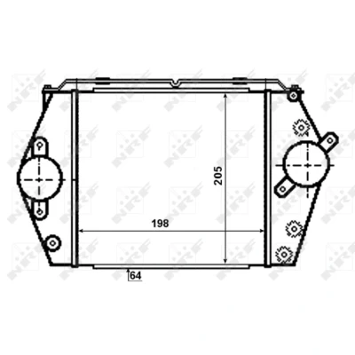 Afbeelding van Intercooler, inlaatluchtkoeler NRF 30471