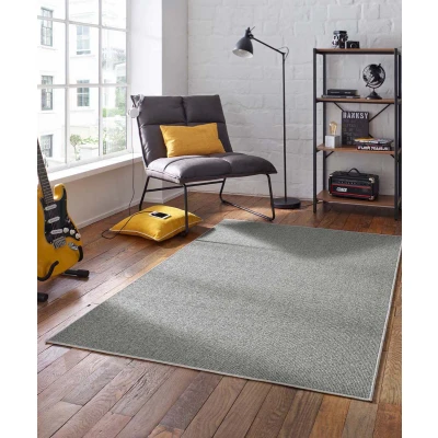 Afbeelding van Laagpolig Vloerkleed Fleur Grijs 80x150 Cm