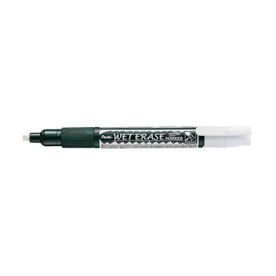 Image de Pentel Lot de 12 marqueur WET ERASE CHALK, pointe biseautée, blanc