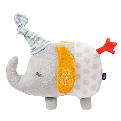Afbeelding van Fehn 053234 knuffeldier, olifant, zacht Glow in the Dark borduurwerk, voor baby&#039;s en peuters vanaf 0 maanden, maat: 26 cm