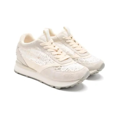 Afbeelding van Gioseppo Milladore Sneakers laag, Dames, Maat: 41, Blanco Leer en textiel