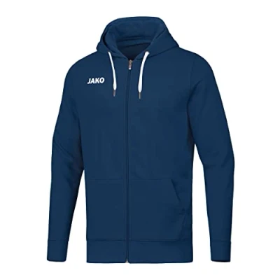 Afbeelding van JAKO Base sweatshirt met capuchon, uniseks, kinderen (1 stuk), Blauw