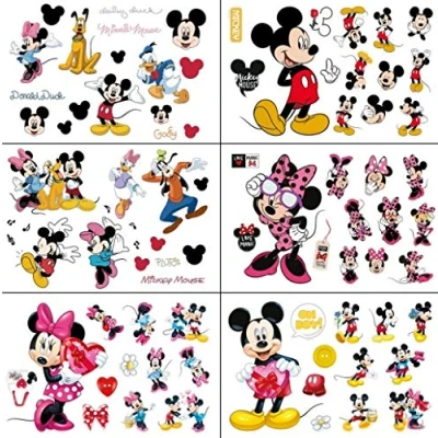 Afbeelding van Kibi Mickey muurstickers Minnie en kinderen baby slaapkamer stickers Mouse