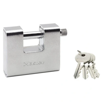 Afbeelding van MasterLock Hangslot 80mm gehard staal rechthoekig