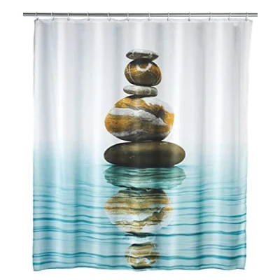 Afbeelding van WENKO Douchegordijn Meditation 180x200cm polyester inclusief ophangringen