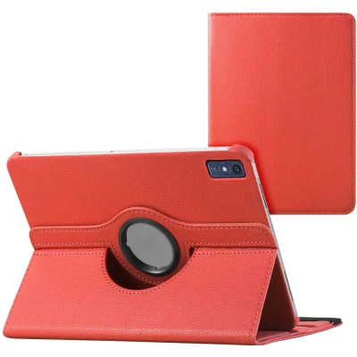 Afbeelding van iMoshion Tablet Hoes Geschikt voor Lenovo Tab P12 360 Draaibare Bookcase Rood
