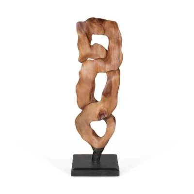 Afbeelding van Decoratieve figuren Home ESPRIT Zwart Natuurlijk 44 X 26 93 cm