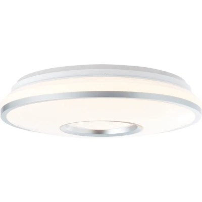 Afbeelding van Brilliant G97043/58 Visitation LED plafondlamp 24 W Wit, Zilver