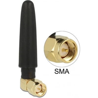 Afbeelding van WLAN WiFi 4 2.4 GHz antenne omnidirectioneel SMA (m) 2 dBi / zwart