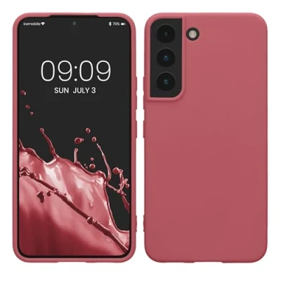Afbeelding van kwmobile telefoonhoesje geschikt voor Samsung Galaxy S22 Hoesje smartphone Back cover in donkerroze