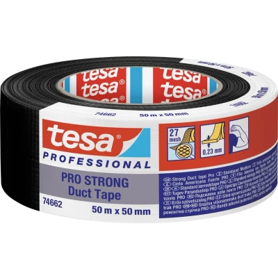 Afbeelding van tesa Duct Tape Pro Strong 66462 00002 00 Reparatietape Zwart (l x b) 50 m mm 1 stuk(s)