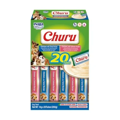 Afbeelding van INABA Churu hond Multipack Kip en Zeevruchten 20 stuks