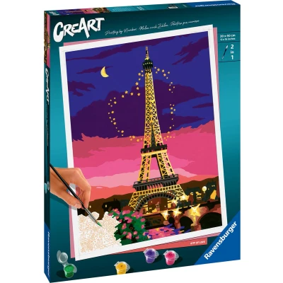 Afbeelding van Ravensburger CreArt City of Love Schilderen op nummer voor volwassenen