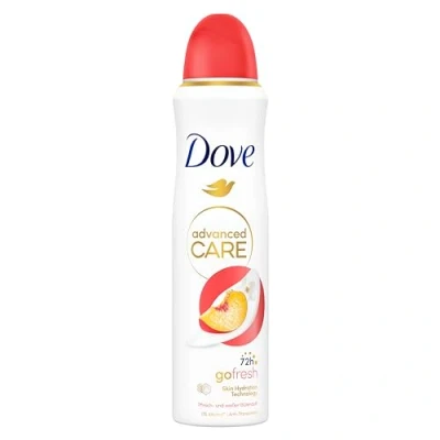 Afbeelding van Dove Advanced Care Anti transpirant spray perzik en witte bloemen geur 150 ml