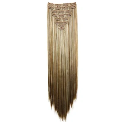Afbeelding van PRETTYSHOP CES14a haarverlenging, XXL, 60 cm, 8 stuks, donkerblond