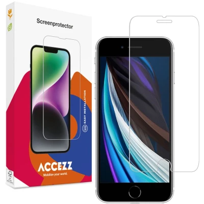 Afbeelding van Accezz Gehard Glas Screenprotector 2 pack voor de Apple iPhone SE (2022 / 2020)