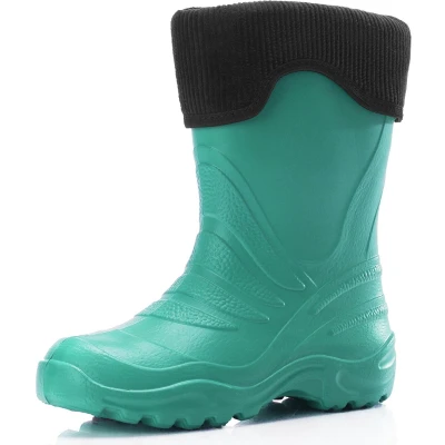 Afbeelding van Ladeheid LA LMG 861 Termix Dames Regenlaarzen Rubber Gevoerd EVA Waterdicht Turkoois/Zwart 22/23