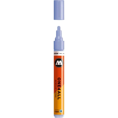 Afbeelding van Molotow ONE4ALL 4mm Acryl Marker Pastel Blauw Paars Geschikt voor vele oppervlaktes zoals canvas, hout, steen, keramiek, plastic, glas, papier, leer...