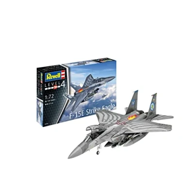 Afbeelding van 1:72 Revell 03841 F 15E Strike Eagle Jetfighter Plane Plastic Modelbouwpakket