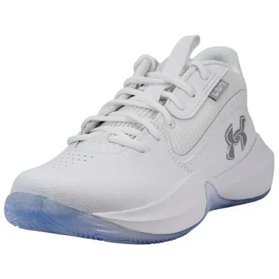 Afbeelding van Under Armour Court Performance Lockdown Basketbalschoenen white, Maat: 43, White Leer/ synthetisch