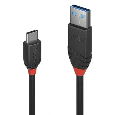Afbeelding van LINDY USB kabel 3.2 Gen1 (USB 3.0 / 3.1 Gen1) C stekker, A stekker 0.50 m Zwart 36915