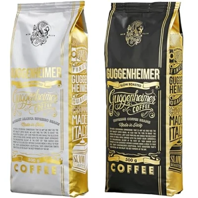 Afbeelding van Guggenheimer koffiebonen 1 kg proeverij set koffie Supreme 500 g + Arabica Gourmet voor automatische machines