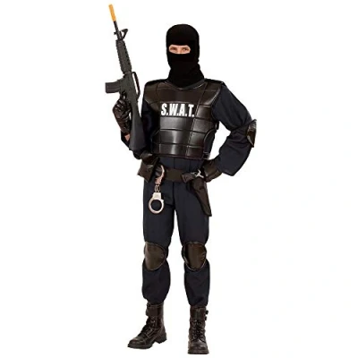 Afbeelding van S.w.a.t officier kostuum volwassen Maatkeuze: Maat M