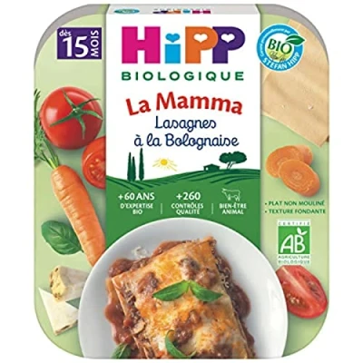 Afbeelding van HiPP La Mamma Lasagne Bolognese van 15 Maanden Biologisch 250 g