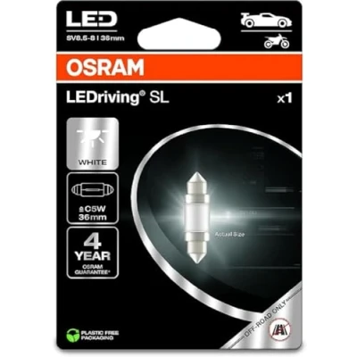 Image de 1 ampoule led c5w 36 mm osram cool white ledriving