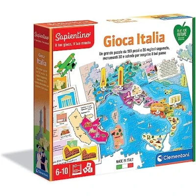 Afbeelding van Clementoni Joue Italië educatief spel Sapientino, meerkleurig, 6 10 jaar