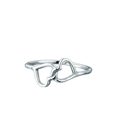 Afbeelding van Elli Heart Connection Ring, Dames, Maat: 54, Silber