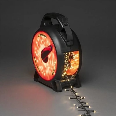 Afbeelding van Konstsmide 3844 100 Lichtkettingsysteem Binnen/buiten Energielabel: E (A G) werkt op het lichtnet Aantal lampen 400 LED Warmwit Verlichte lengte: 8.78 m