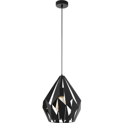 Afbeelding van EGLO Carlton 1 Hanglamp E27 Ø 31 cm Zwart