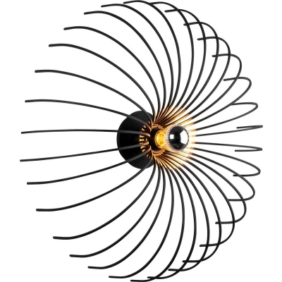 Afbeelding van KOBO Living Wandlamp Aspendos Black Large