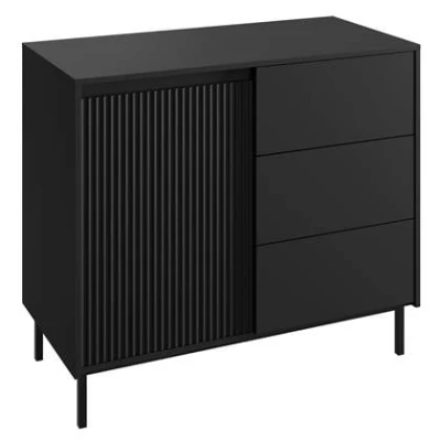 Afbeelding van Meubella Dressoir Orvana Zwart 103 cm