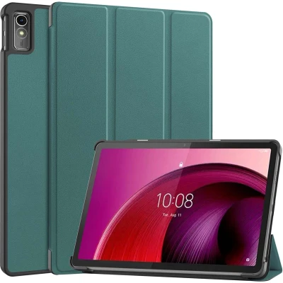 Afbeelding van iMoshion Tablet Hoes Geschikt voor Lenovo Tab M10 5G Trifold Bookcase Donkergroen