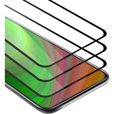 Afbeelding van Cadorabo 3x Screenprotector geschikt voor Honor 30 Volledig scherm pantserfolie Beschermfolie in TRANSPARANT met ZWART Getemperd (Tempered) Display beschermend glas 9H hardheid 3D Touch