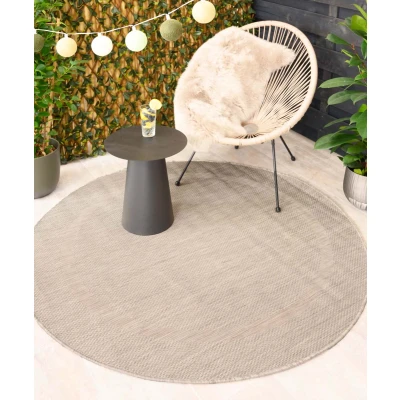 Afbeelding van Rond Buitenkleed Sunset Zilver 200 Cm