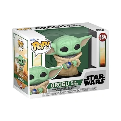 Image de Figurine Funko Pop Star Wars The Book of Boba Fett Grogu with armor
