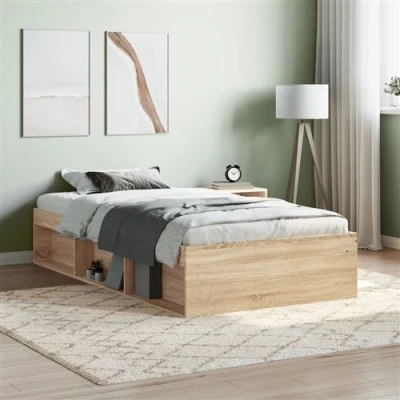 Afbeelding van Bedframe Bruineikenkleurig 140X200 cm 100 x 200 / Sonoma eiken