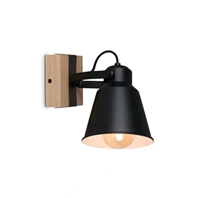 Afbeelding van BRILONER Spotlight Wandlamp 1 vlam E27 draai en zwenkbare spot gloeilampen niet inbegrepen max. 40 W IP20 antiek design