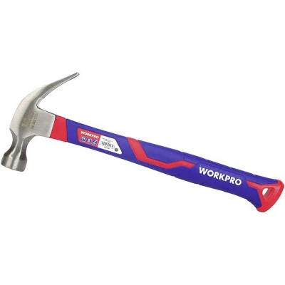 Afbeelding van WorkPro WP241010 Klauwhamer Ergonomische handgreep, Hard 337 g 1 stuk(s)