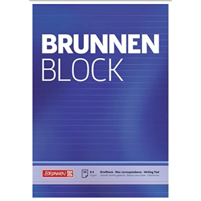 Afbeelding van Brunnen 1052727 Briefblok, A4, 50 vellen, 70 g/m², gelinieerd