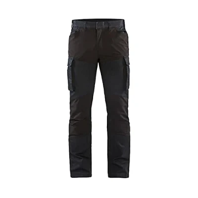 Afbeelding van Blaklader Service werkbroek denim stretch 1457 1147 Marineblauw/Zwart D112
