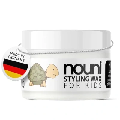 Afbeelding van Haarwassen voor kinderen en peuters zonder parabenen, siliconen, sulfaten of kleurstoffen veganistisch Made in Germany Sensitive Hair Styling Wax meisjes jongens + kokos duft nouni